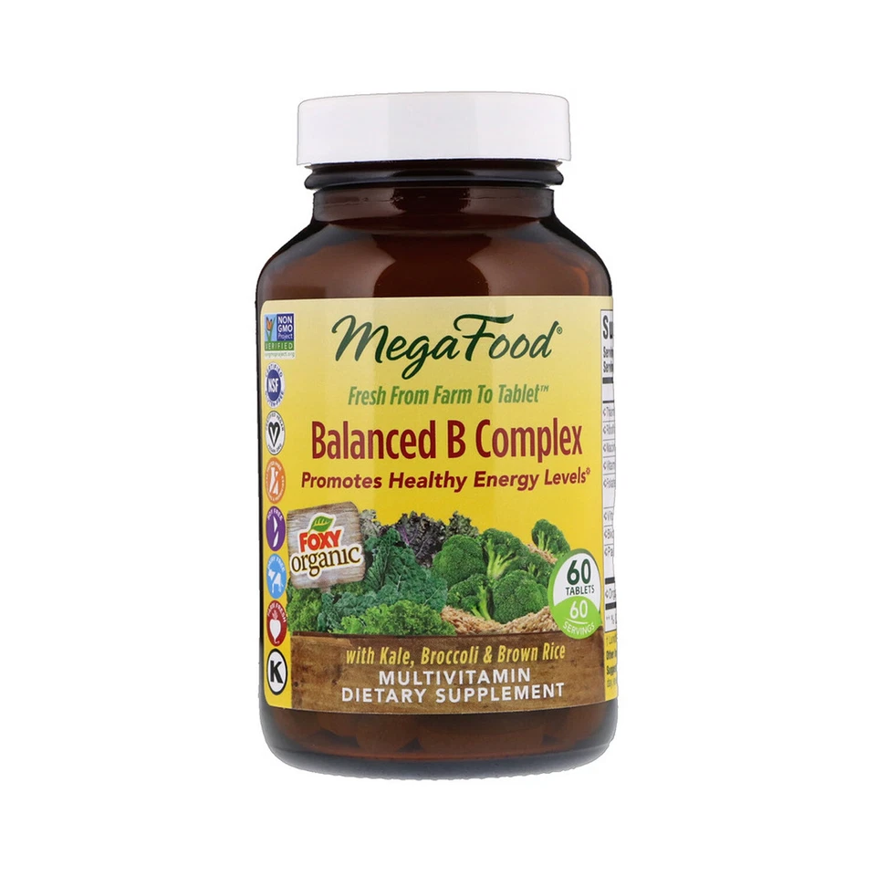 MegaFood DailyFoods Balanced B Complex, 60 Tablets - Image 1 of 1