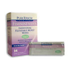 Feminine Wipes Flushable 24 CT  by Pure Touch Skin Care