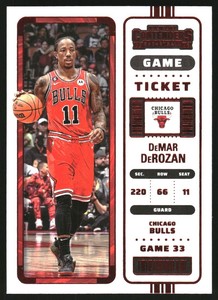 2022-23 Panini Contenders Game Ticket Red #43 DeMar DeRozan