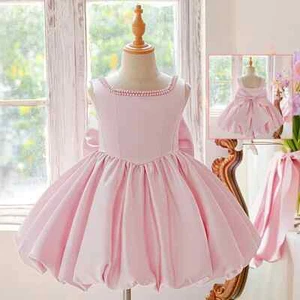 Tutu Party Dress  Girls Pink Birthday Princess Dress  Wedding Evening Prom Gown - Picture 1 of 13
