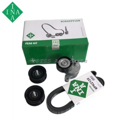 OEM INA Belt Drive Kit and Gates Belt For Mercedes GLE320 GLE400 GLE450 3.0L Foto 1 de 4