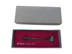 Broche de plata esterlina Gorham vintage cuchara de sal Chantilly caja original - Imagen 1 de 6