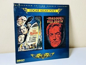 The Raven + Masque of the Red Death Double Feature Laserdisc Edgar Allan Poe - Picture 1 of 14