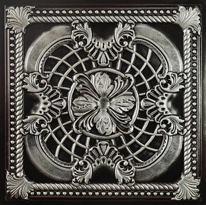 Panel de pared suspendido de azulejos de techo sintéticos pintados lata PL31 plata tradicional 10 piezas - Imagen 1 de 24