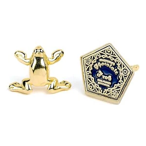 Official Harry Potter Chocolate Frog Gold Plated Stud Earrings WES0157|Harry Pot - Picture 1 of 3
