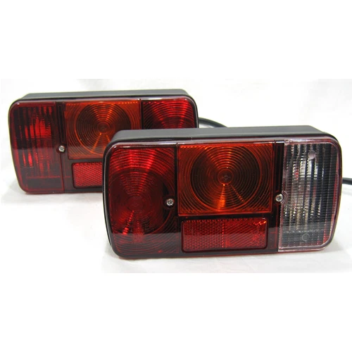 2 ORIGINAL Piaggio Ape TM P703 P703V Diesel 420 1987-2004 COMPLETE Tail Lights - Image 1 of 1