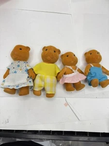 VINTAGE BLUE BOX TOYS WOODZZIES BEAVER FAMILY 1974 - - Picture 1 of 6