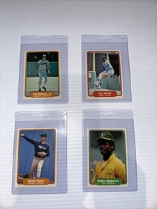 1982 FLEER Baseball Cards CAL RIPKEN LEE SMITH NOLAN RYAN RICKEY HENDERSON NRMT+