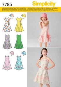 Schnittmuster Simplicity 7785/1456 Mädchenkleid Gr. 97-155cm - Bild 1 von 12