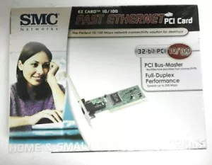 SMC NETWORKS FAST ETHERNET PCI CARD EZ 10/100 Mbps NEW! Still in packaging - Picture 1 of 2