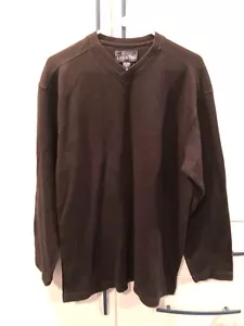 SUÉTER DE CUELLO EN V JOHN ASHFORD ADVENTURE PARA HOMBRE GRANDE NEGRO DE COLECCIÓN - Imagen 1 de 2