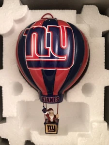 2003 NY Giants Danbury Mint Santa Victory Ballon Ornament New York NFL Football - Picture 1 of 6
