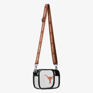 NCAA Texas Longhorns Stadium Team Stripe Clear Crossbody Bag by FOCO - Picture 1 of 2