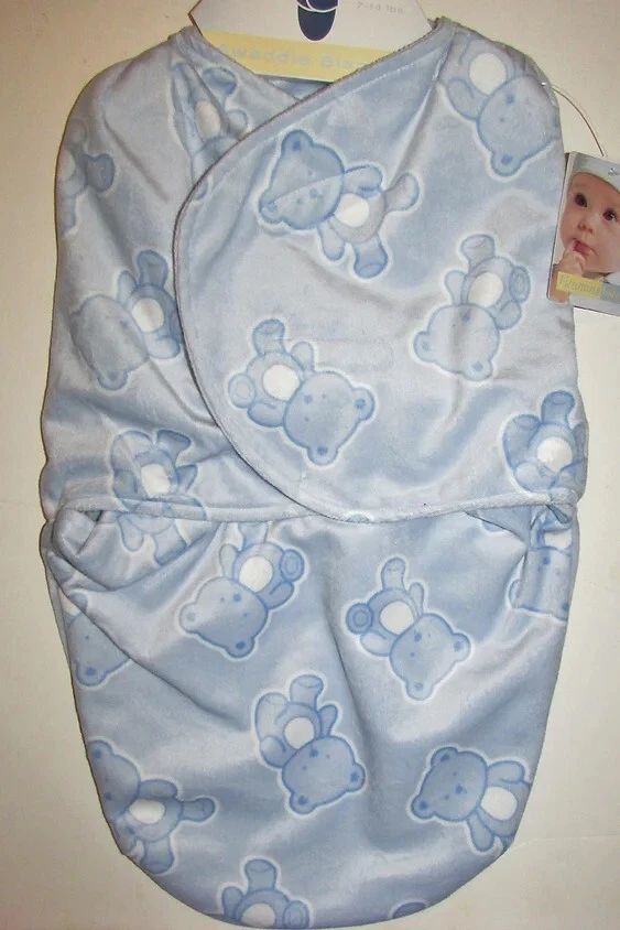 Vitaminas Swaddle Ligero Vellón Azul/Osos Talla 0-6 Meses Foto 1 de 1