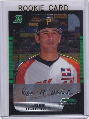 JOSE BAUTISTA ROOKIE CARD 2005 Bowman Chrome RC Baseball PIRATE TORONTO BLUE JAY - Image 1 of 2