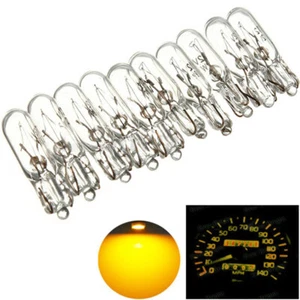 10X T5 286 Amber Car Auto Dash Lights Lamp Miniature Indicator Lamp Bulb Sets - Picture 1 of 8