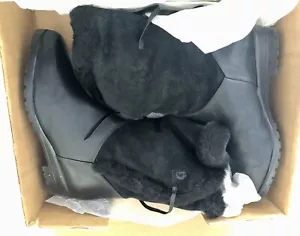 Rare Blondo Womens Boot Audrey Wool Sherling Fur Trimmed Black, Sz 12 2A #608mmw - Picture 1 of 12
