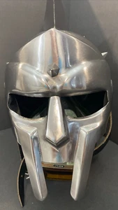 Gladiator Maximus Medieval Armor Helmet Knight Spartan Helmet LARP Handmade item - Picture 1 of 6