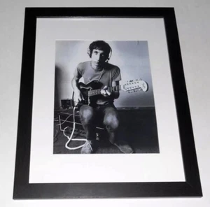 Framed Pete Townshend The Who with 12 String Guitar b/w 13"x16" Tommy Sessions - Picture 1 of 3