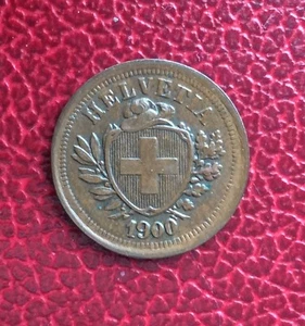 Suisse - Rare et Superbe  monnaie de  1 Rappen 1900  B - millésime rare - Imagen 1 de 2