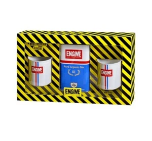 KIT ENGINE Two Stroke Gin ENGINE 42° cl 50  + 2 Bicchieri  - Foto 1 di 1