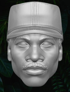 George Dillon Predator 1:10 scale unpainted Head 7" Mcfarlane Figure - Bild 1 von 1