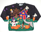 VINTAGE SIGNATURES by NORTHERN ISLES HAND KNIT HALLOWEEN SWEATER XXL 90s