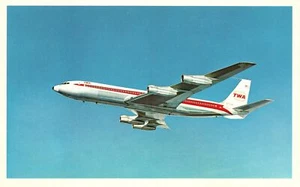 Postal TWA avión de transporte aéreo de línea aérea - Imagen 1 de 2