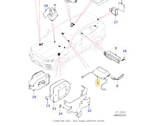 New Genuine Jaguar F-Pace Intrusion Perimeter Volume Theft System Sensor - Picture 1 of 7