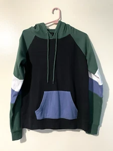 ZINE Hoodie Erwachsene Small grün schwarz blau Kordelzug Kapuzenpullover Pullover Damen - Bild 1 von 11