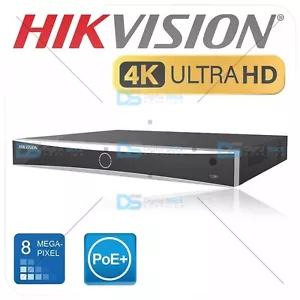 HIKVISION 8MP IP NVR 4/8/16CH 4K NVR CCTV POE SYSTEM HDD VIDEO RECORDER SECURITY - Picture 1 of 25