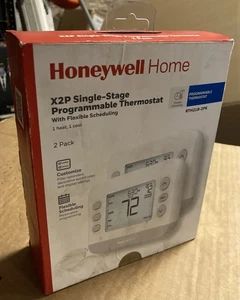 HONEYWELL RTH21B-2PK HOME X2P THERMOSTAT PROGRAMMABLE TOTAL FLEX 1 HEAT/COOL C2 - Afbeelding 1 van 1