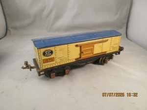Carro treno vintage anteguerra metallo Lionel RR Lines giallo 1679 riverniciato usato buono - Foto 1 di 9