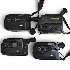 4x JVC VHSC Retro Camcorders Job Lot - GR-AX200E GR-HF700EG GR-AX5E GR-AX200E - Picture 1 of 5