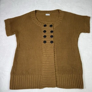 Soft Surroundings Sweater Cardigan Plus 3X Wool Blend Double Breasted Fisherman - Picture 1 of 10