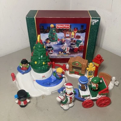 Fisher Price Little People Christmas Tree Lighting Discovery Park Playset +Extra - Image 1 of 4