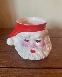 Vintage Santa Claus Head Planter Royal Copley Ceramic 1950s Hand Painted - Picture 1 of 6