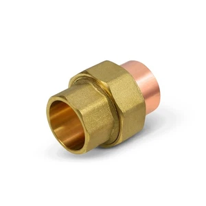 Everflow Supplies DDDV0100 1" Nominal Size No Lead Straight Union with Sweat ... - Picture 1 of 8
