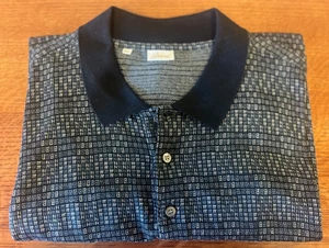 Brioni Made In Italy Herren Langarm Polo XXXL Navy mit Taupe Akzenten - Bild 1 von 6