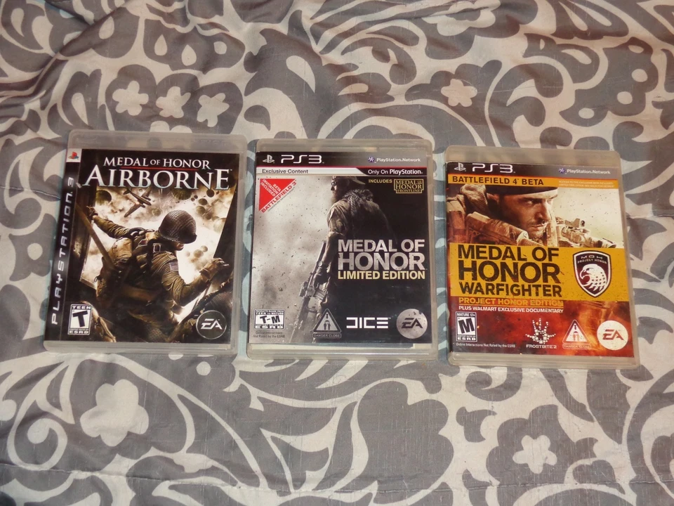 Medal of Honor Games Lot (PS3) Medal of Honor, Warfighter & Airborne - Image 1 of 2