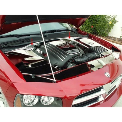 Cortafuegos para 05-10 Chrysler/Dodge Charger/Magnum/300 [acero inoxidable/pulido] Foto 1 de 4