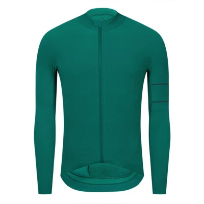YKYWBIKE Mens Cycling Jersey long Sleeve Thermal Bicycle Bike MTB Shirt Maillots - Image 1 of 4