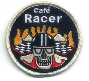 PARCHE CAFÉ RACER ROCKERS 59 TONELADAS-UP-BOY MOTO HIERRO/COSER: CALAVERA FLAMENCA - Imagen 1 de 13