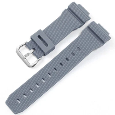 Conector de correa de reloj de goma a cuadros 16 mm para Casio DW6900/5600/GM2100/GA2100 Foto 1 de 4