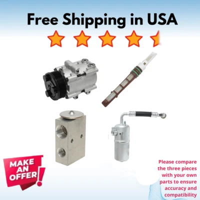 Kit Compressor A/C Fit Ford Expedition 1997-2002, Lincoln Navigator 1998-2001 - Image 1 of 4