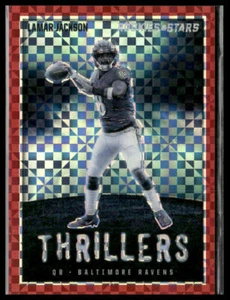 2023 Panini Rookies & Stars #TH-3 Lamar Jackson Thrillers Red Plaid - Picture 1 of 2
