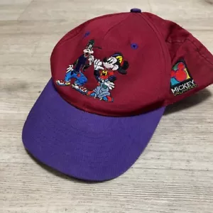 Mickey Unlimited Vintage Embroidered Hat Cap Mickey & Goofy Adjustable Disney - Picture 1 of 8