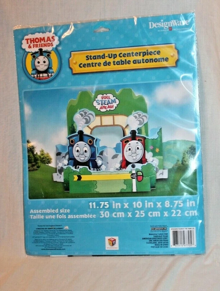 NEW  IN PACKAGE THOMAS THE TRAIN  STAND UP CENTERPIECE   PARTY SUPPLIES   - Image 1 of 1