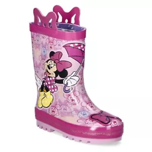 Minnie Mouse Toddler Girls Rain Boots Size 5/6 - Picture 1 of 6