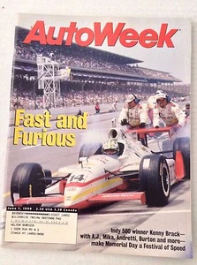Autoweek Magazine Indy 500 Kenny Brack June 7, 1999 020117RH - Imagen 1 de 1